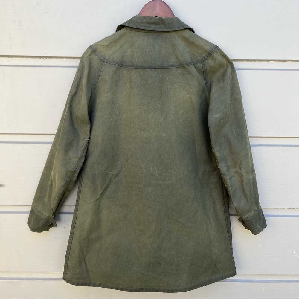 SOLD! Green Utility Jacket with Classic Collar and Relaxed Fit - Picture 2 of 3